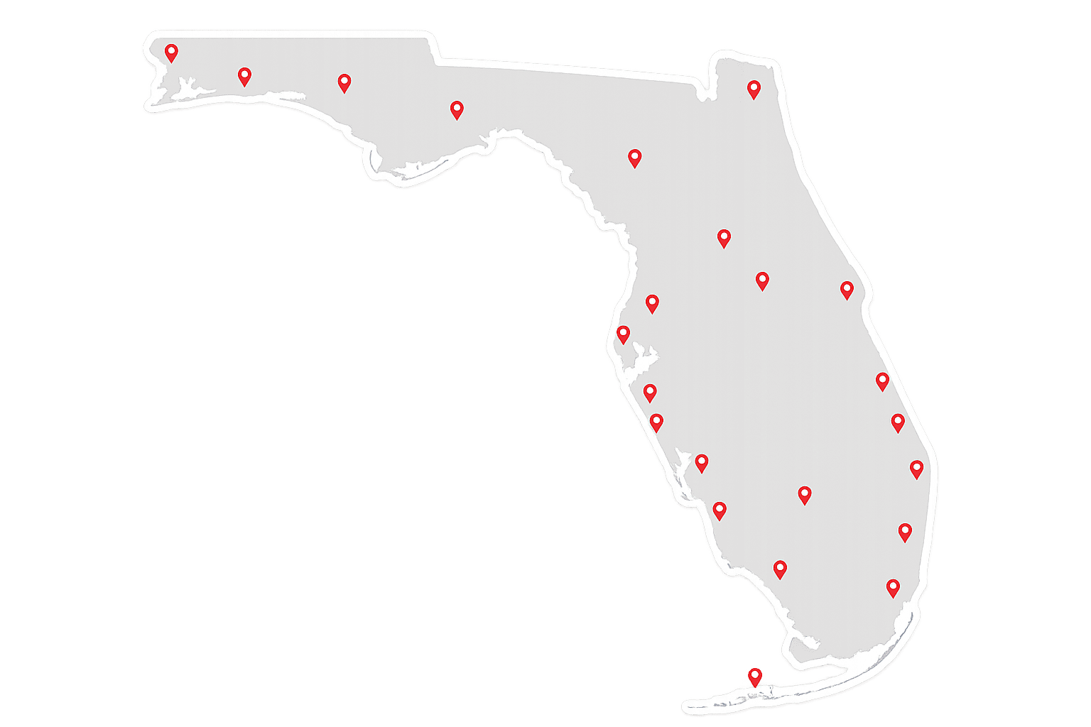 Florida Locations Map